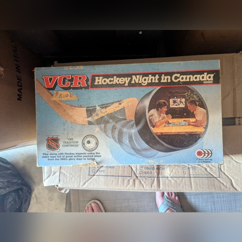 NHL VCR Hockey Night Board Game - Blue and Red